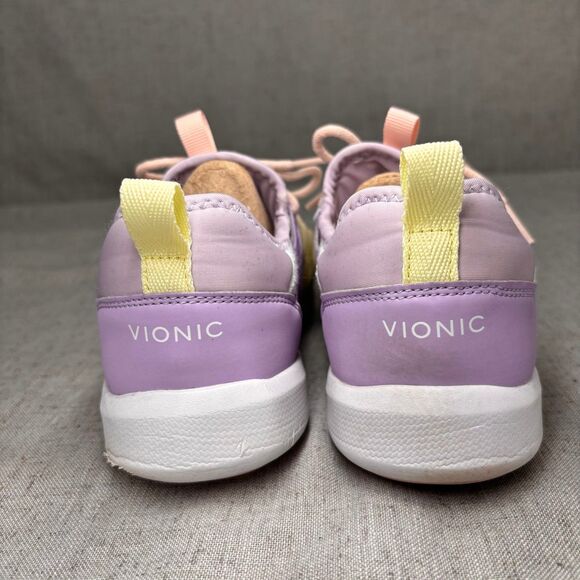 Vionic Adore Sneakers White Purple Mesh Pull On Slip On Shoes Women's‎ Size 7 - Picture 6 of 11